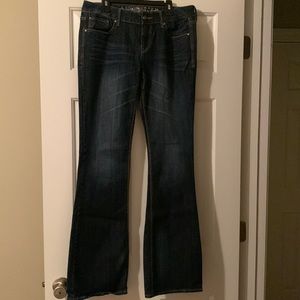 Express low rise boot cut jeans. Size 8R